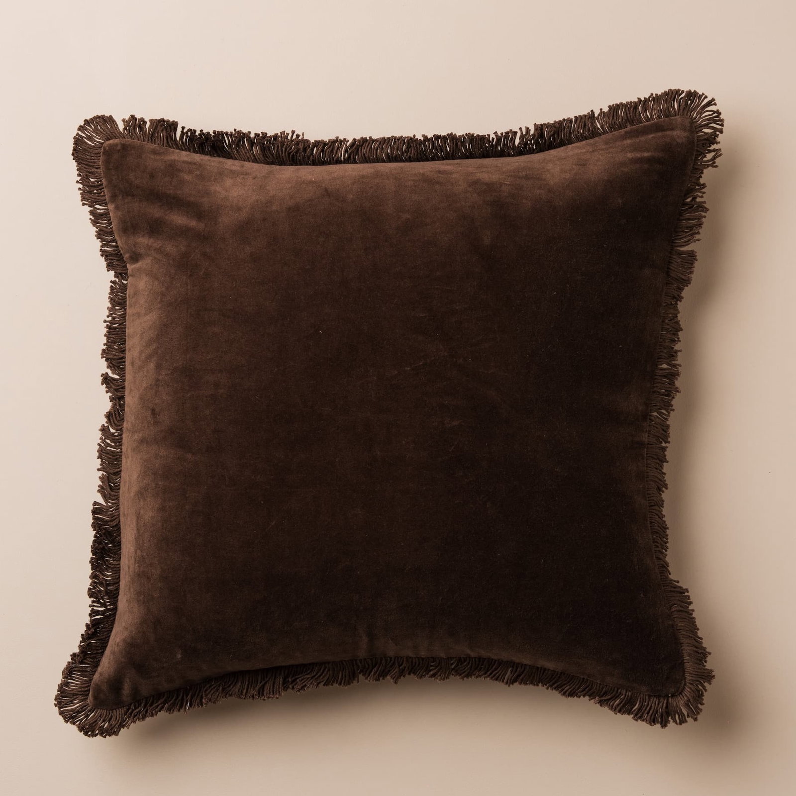 Velvet Cushion | Chocolate