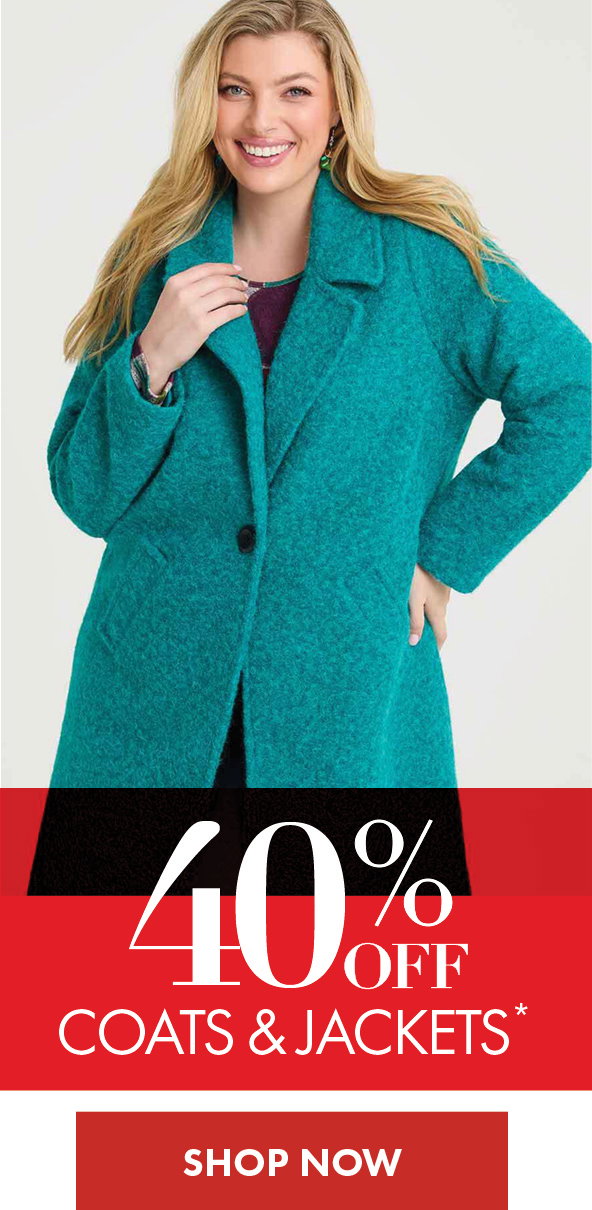 40% off Coats & Jackets