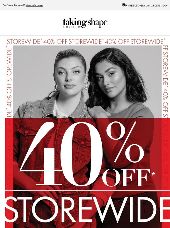 📣 40% Off Storewide | New, Sale & Clearance Included