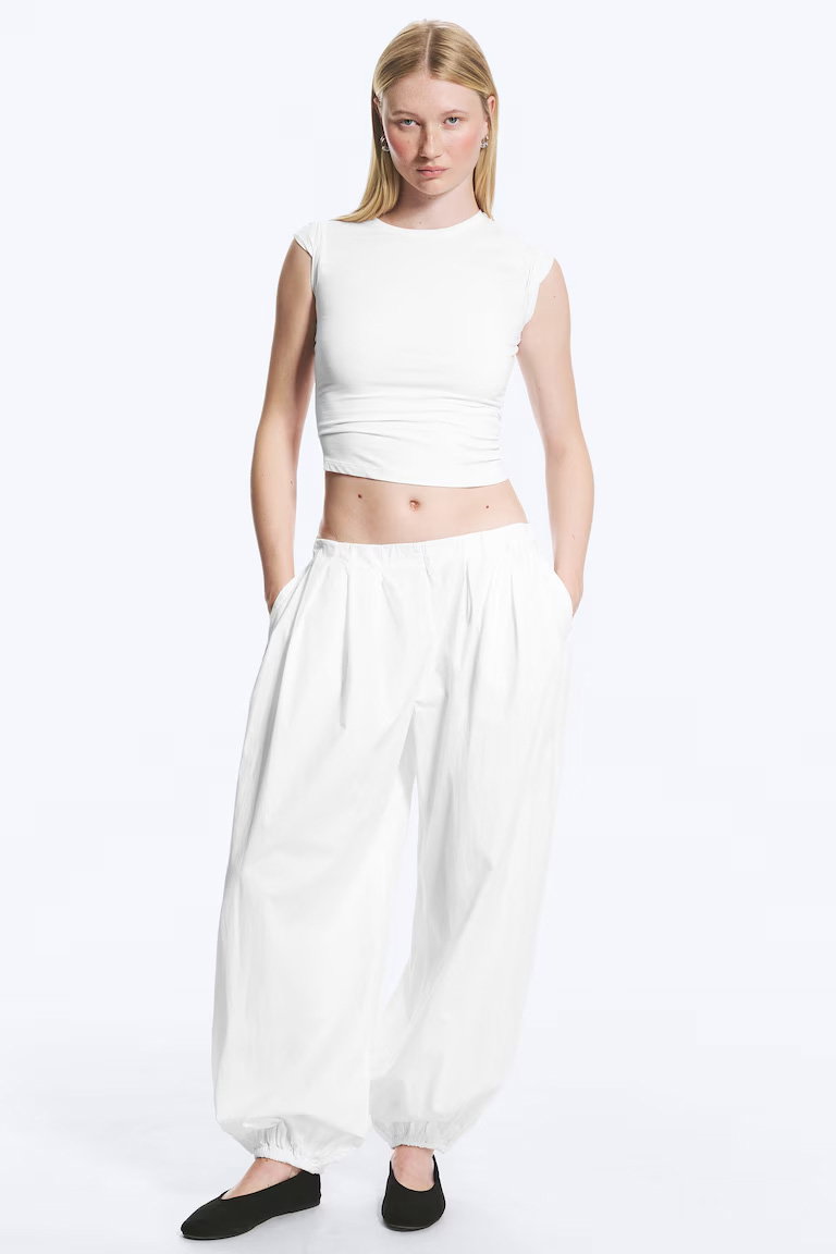 BALLOON COTTON TROUSER
