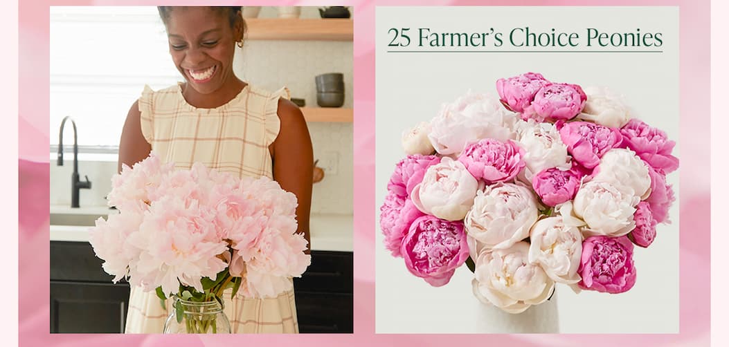 25 Farmer's Choice Peonies Bouq