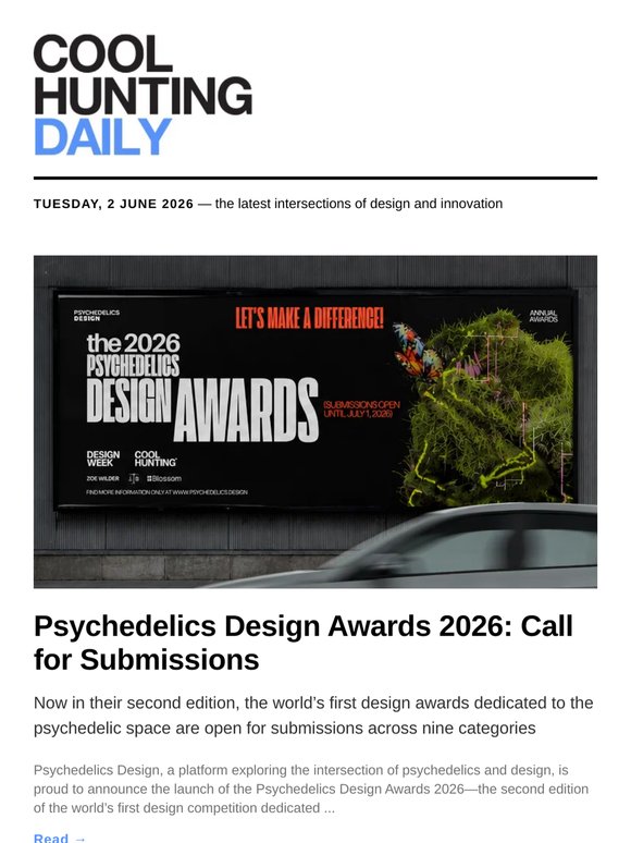 Psychedelics Design Awards 2026: Call for Submissions
