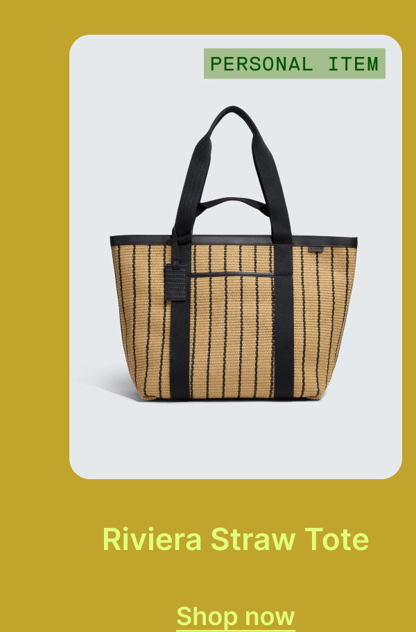 Riviera Straw Tote | Shop now