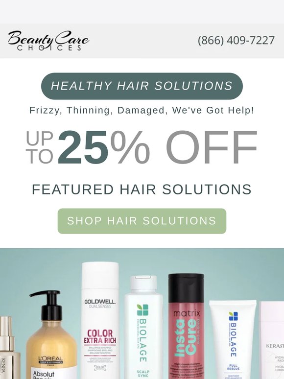 Up to 25% Off Hair Solutions✨