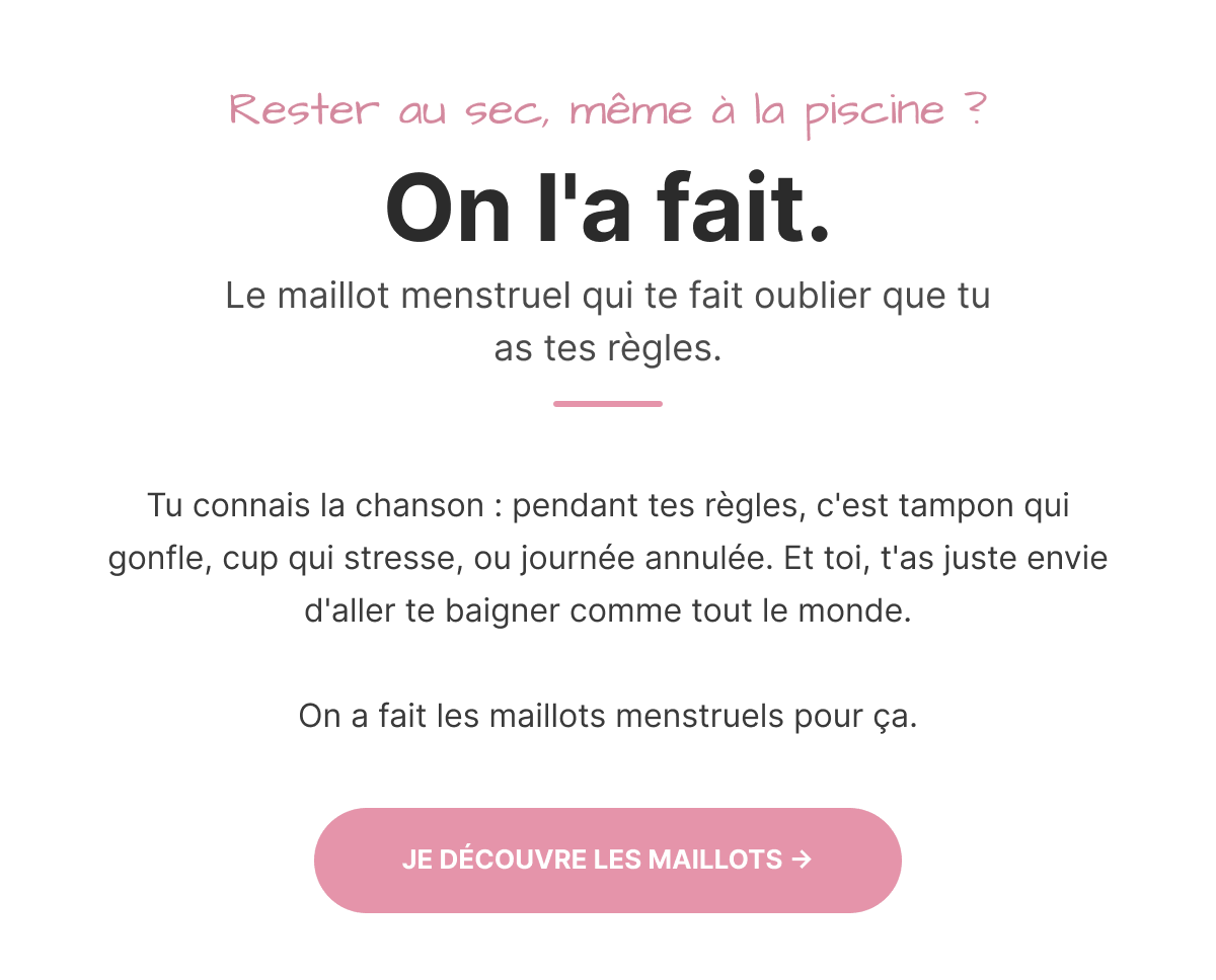 Restez au sec même à la piscine