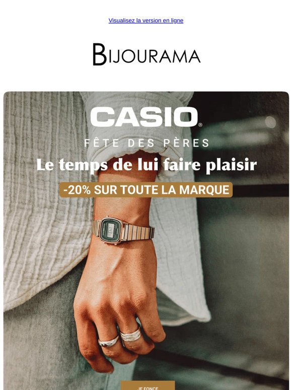 Casio et Guess : -20% sur tout pour la Fête des Pères 🎁