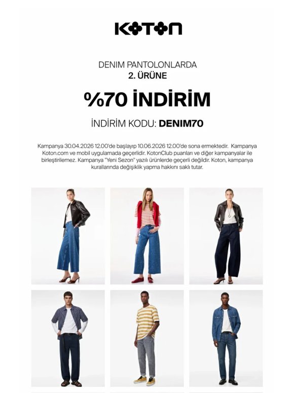 Tam %70 İndirim 🌟
