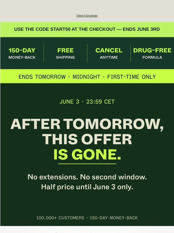 Tomorrow you'll wish you'd started today😓