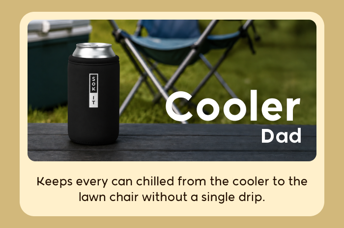 Cooler cup on a camping chair