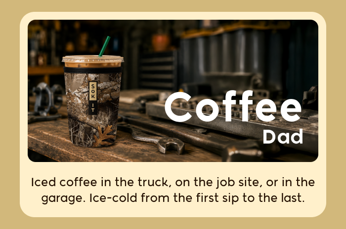 Coffee tumbler in a truck cup holder