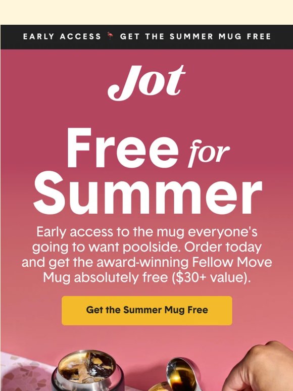 First dibs: free summer mug 🦩