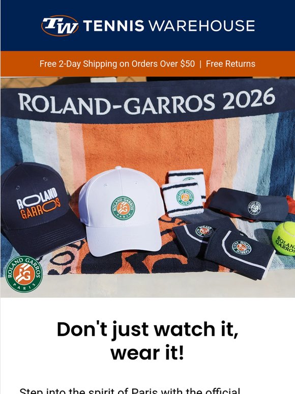 Own a Piece of Roland Garros 2026!