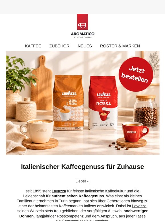 Lavazza Klassiker bis zu 30 % reduziert ☕