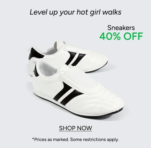 Sneakers 40% off