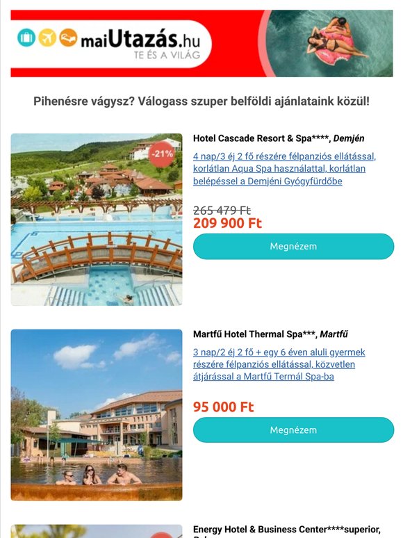 Kapcsolj ki, töltődj fel! 💙🌄 Kétéjszakás pihenések 39.980 Ft-tól! 💸