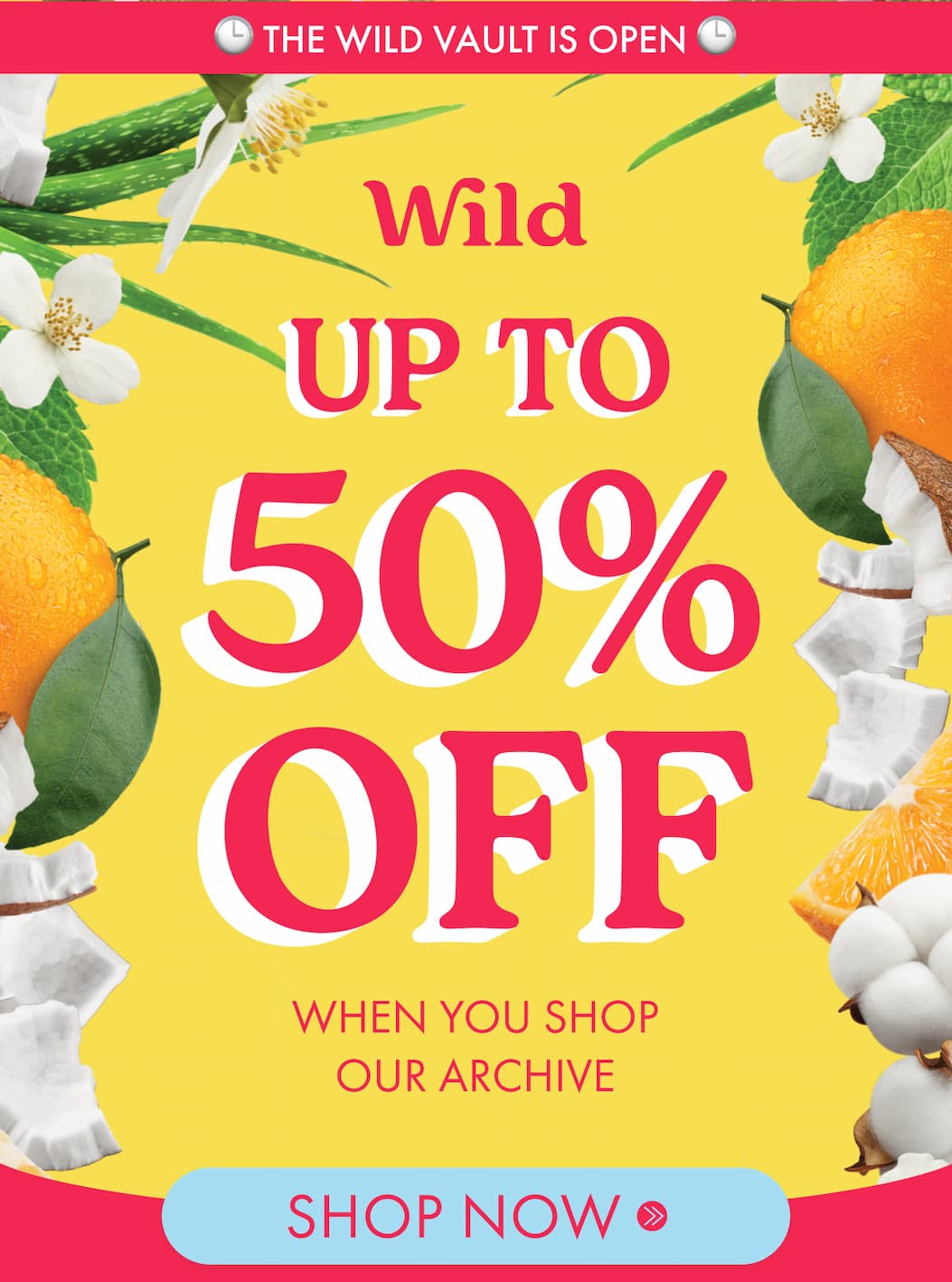 Up to 50% off: Shop the vault