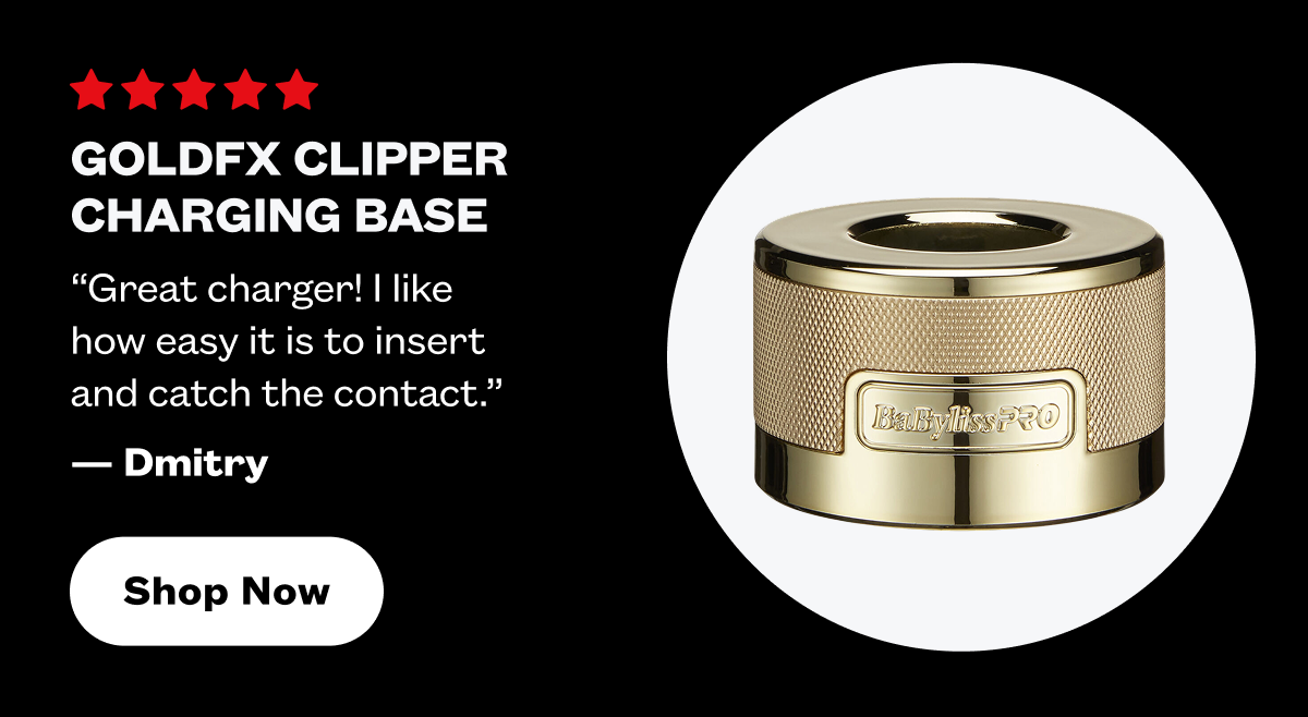 GOLDFX Clipper Charging Base I “Great charger! I like how easy it is to insert and catch the contact.” -Dmitry I Shop Now