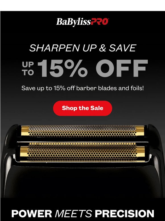 💈 SHARPEN & SAVE SALE: Save Up to 15% Off