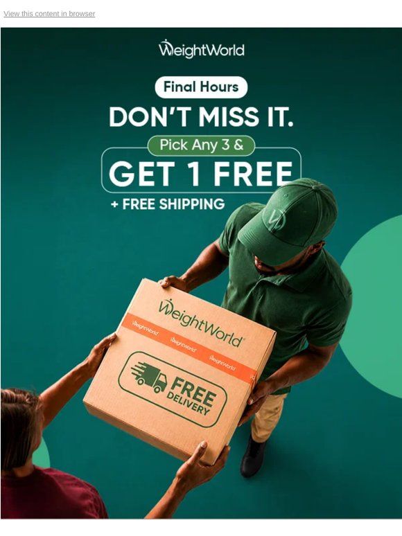 Last call: Pick 3 & get 1 free + free delivery ⏰⚠️