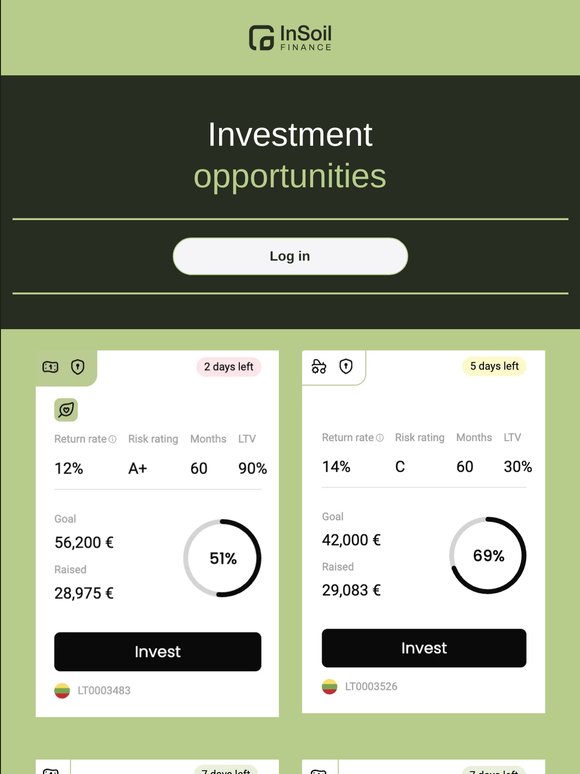 Investment Opportunities 🌱
