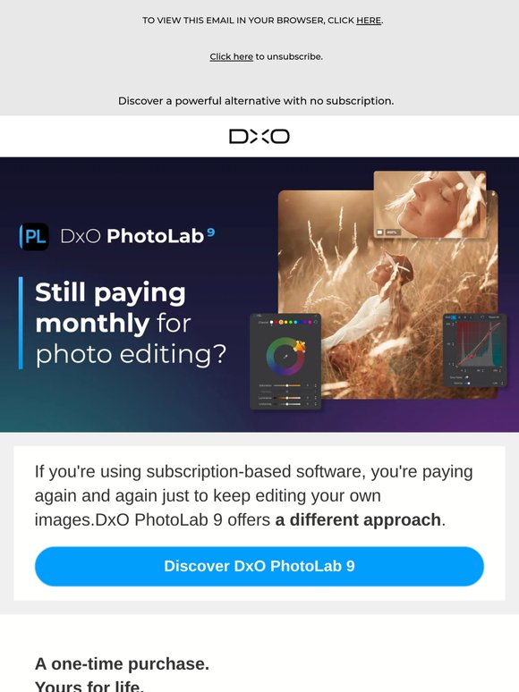 Still paying monthly for photo editing?
