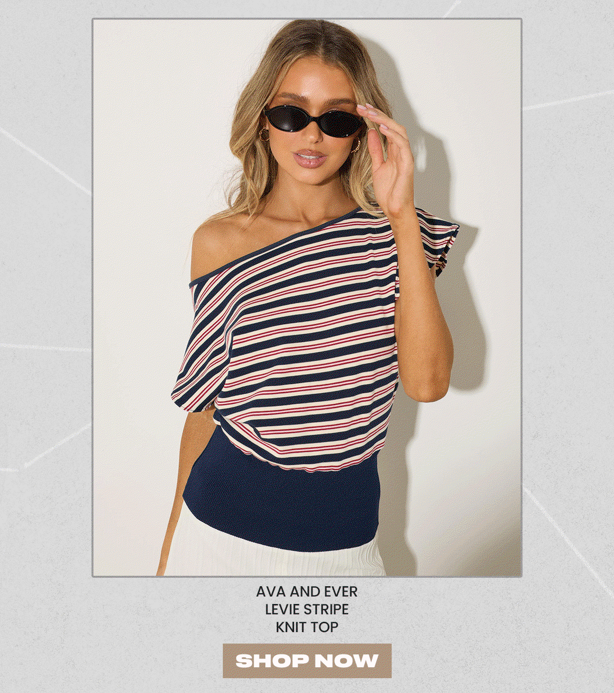Ava And Ever Levie Stripe Knit Top
