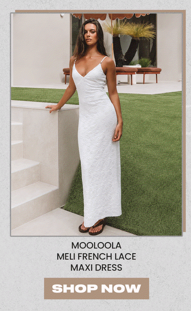 Mooloola Meli French Lace Maxi Dress