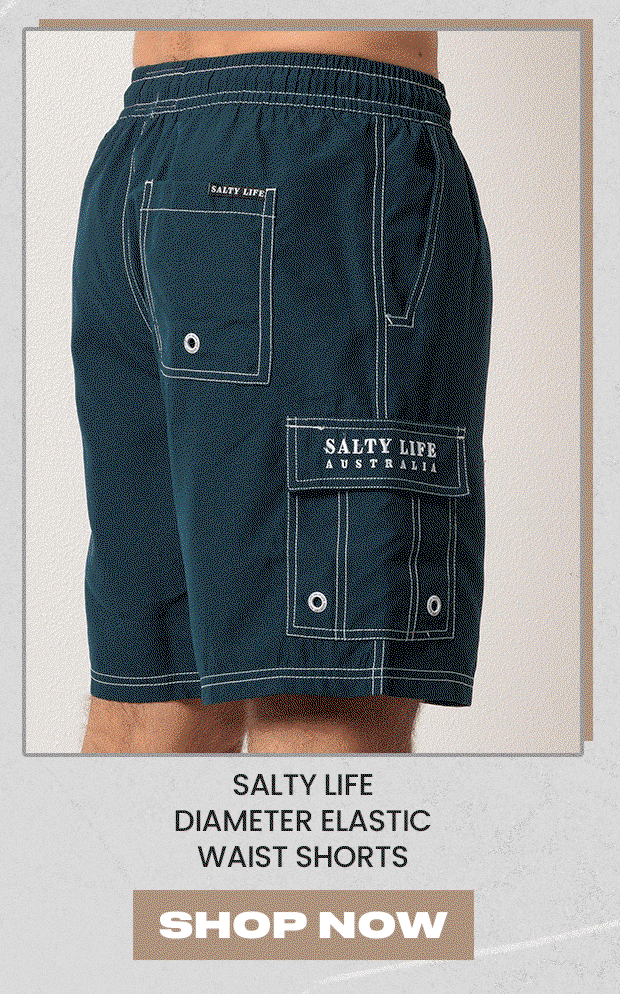 Salty Life Diameter Elastic Waist Shorts