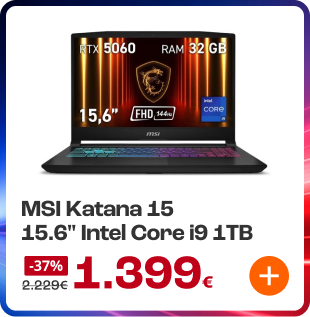 Portátil MSI Katana 15 con RTX 5060