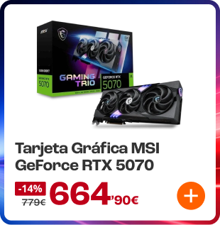 Tarjeta gráfica MSI GeForce RTX 5070 Gaming Trio