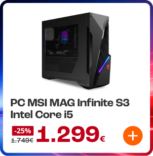 Sobremesa MSI MAG Infinite con RTX 5060 Ti