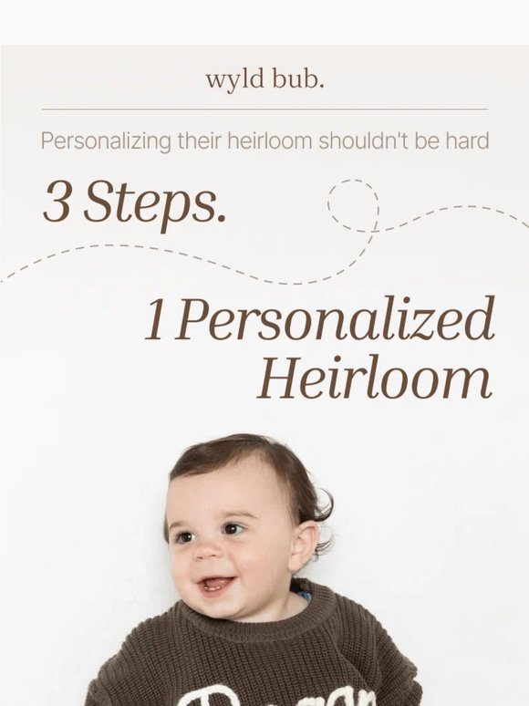 How to personalize your heirloom