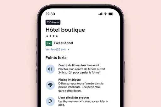 Trouvez votre hébergement idéal grâce aux points forts. 