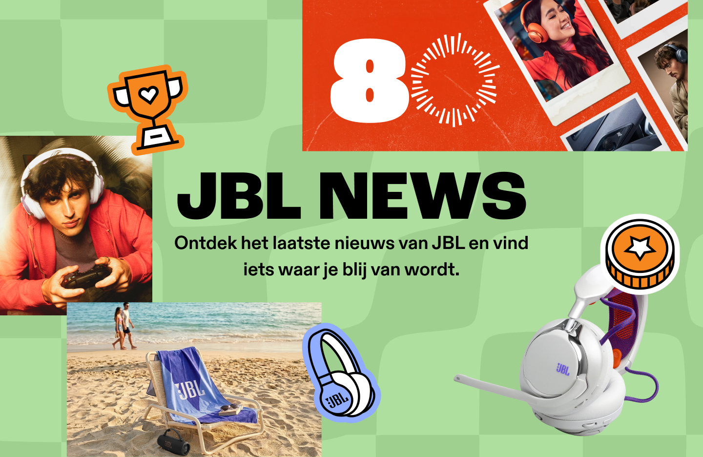 Ontdek het laatste nieuws van JBL en vind iets waar je blij van wordt.