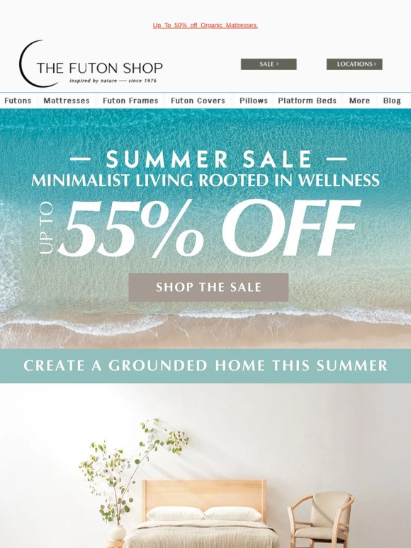 Up To 55% Off Summer Sale - Create A Grounded Home This Summer!