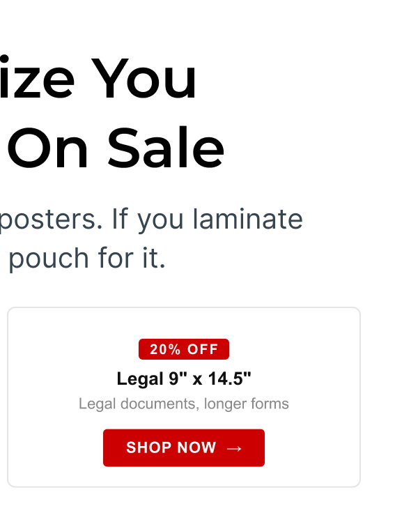 Legal 9" x 14.5" Legal documents, longer forms