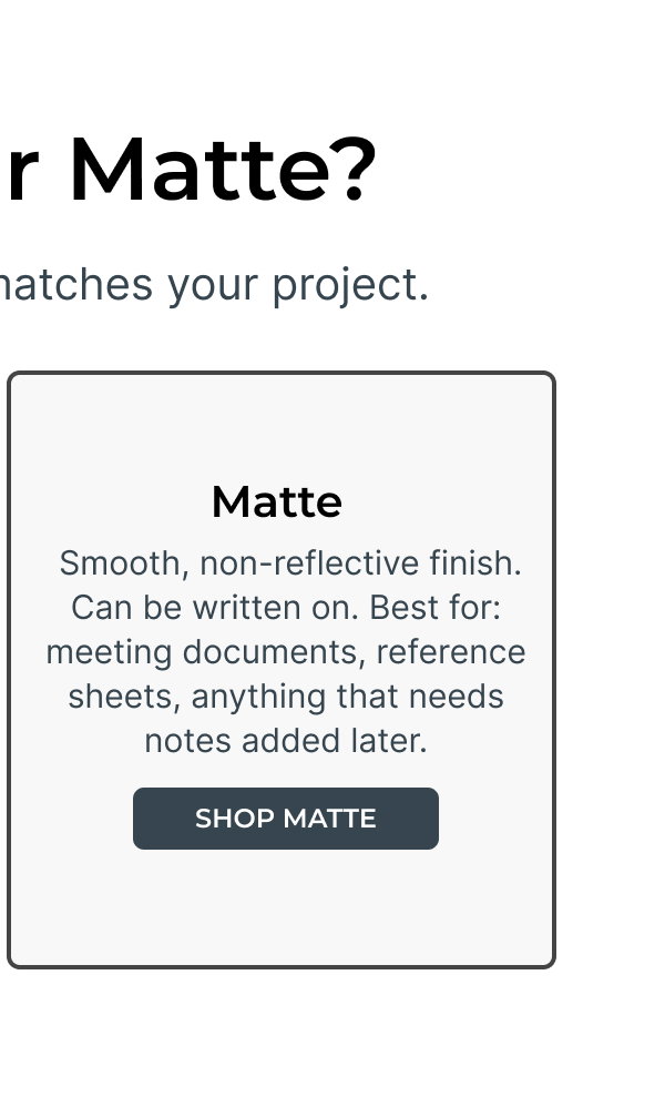 Shop Matte