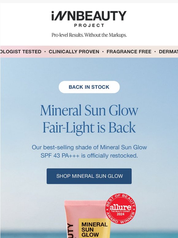 Your Favorite Mineral SPF Is Back