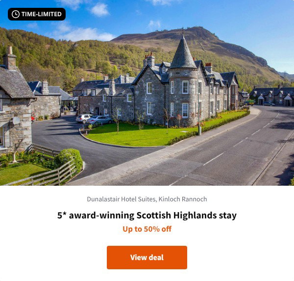 5* award-winning Scottish Highlands stay
