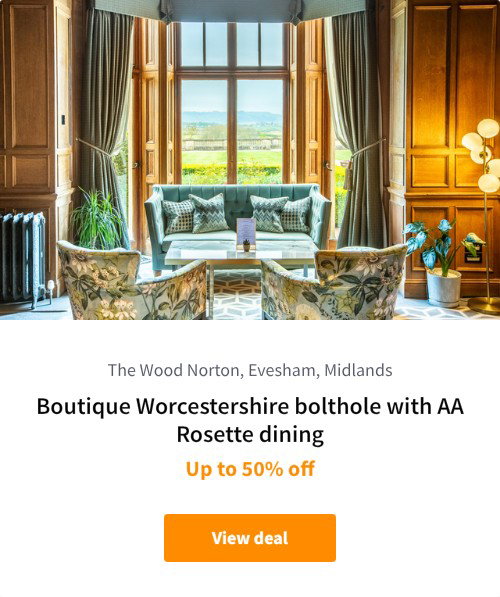 Boutique Worcestershire bolthole with AA Rosette dining
