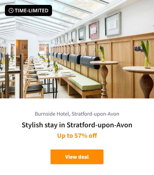 Stylish stay in Stratford-upon-Avon