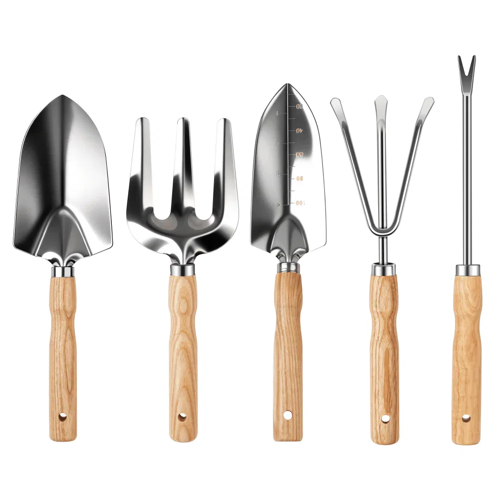 Gardening Tool Set with Hand Tools - Ergonomic Handle - Stainless Steel for Garden Work