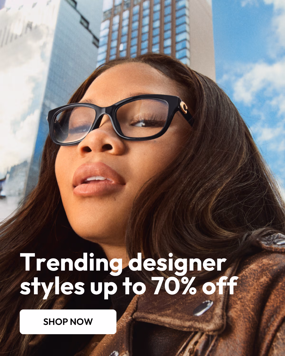 Enjoy 50% off designer lens upgrades