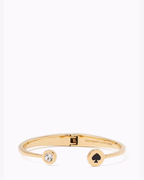 Spot The Spade Open Hinge Bangle
