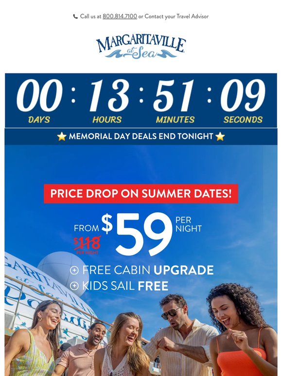 🚢 $59/Night Cruises END MIDNIGHT!