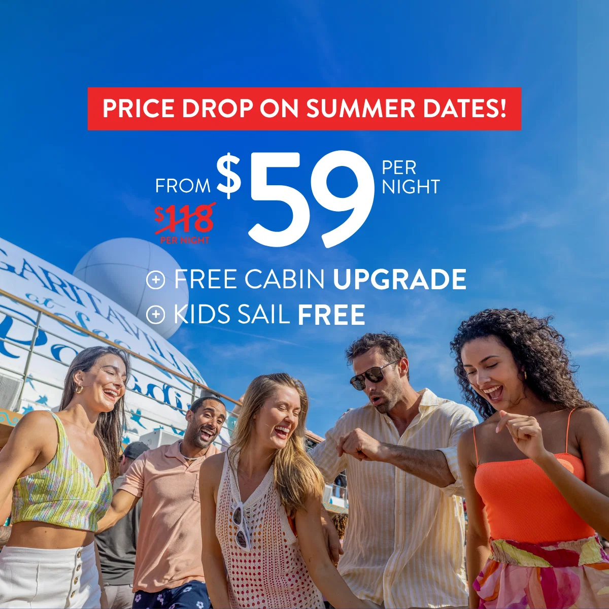Price drop on summer dates.