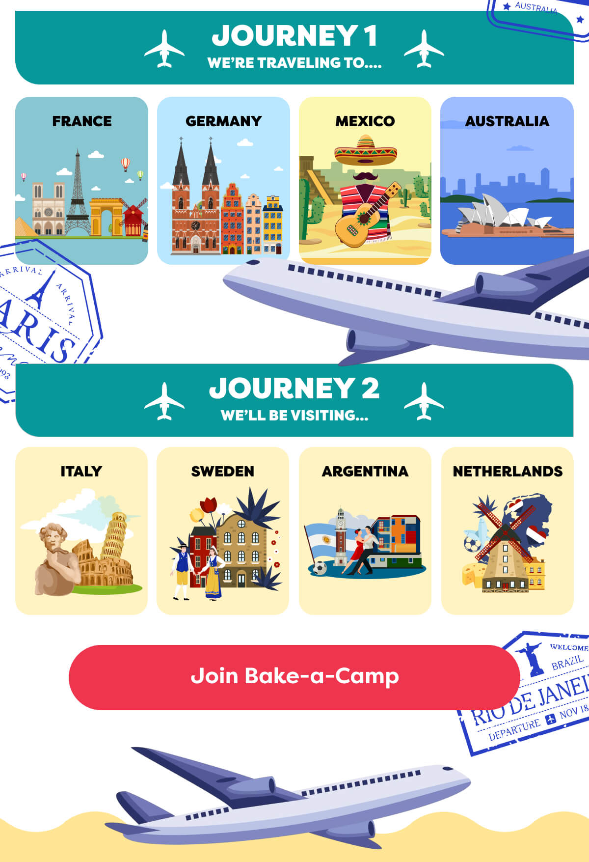 Join Bake a Camp