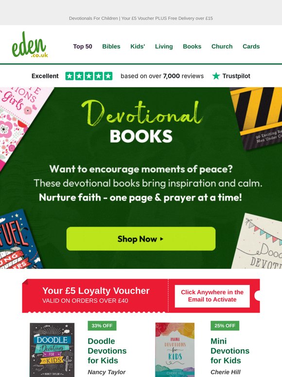 ⭐  Nurture Their Faith With Bible Devotionals
