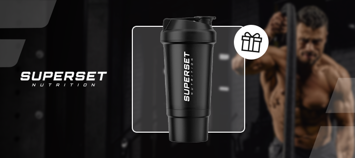 Une protéine de la marque Superset Nutrition achetée = 1 shaker Fitadium offert
