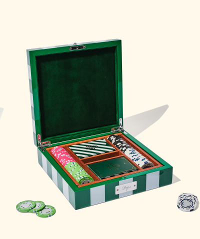 Personalised Lacquer Poker Set